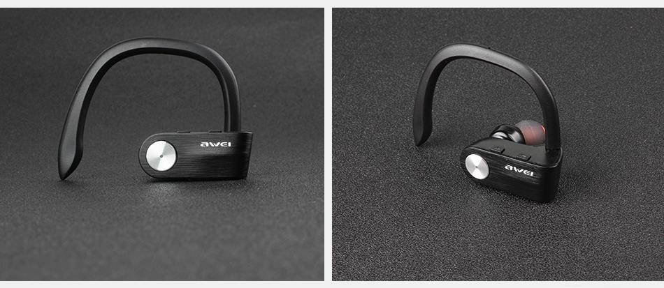 AWEI T2 Wireless Bluetooth Earphone TWS Stereo Headset Cordless Ecouteur for Phone Auriculares With Microphone Bluetooth V4.2 (Red)