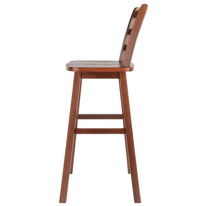 Scalera Ladder Back Swivel Seat Barstool Walnut - Winsome