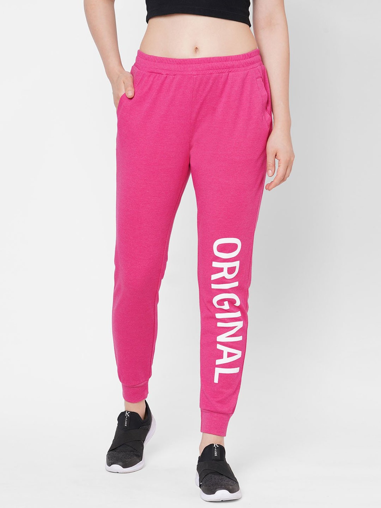 Mystere Paris Pink Graphic Print Joggers