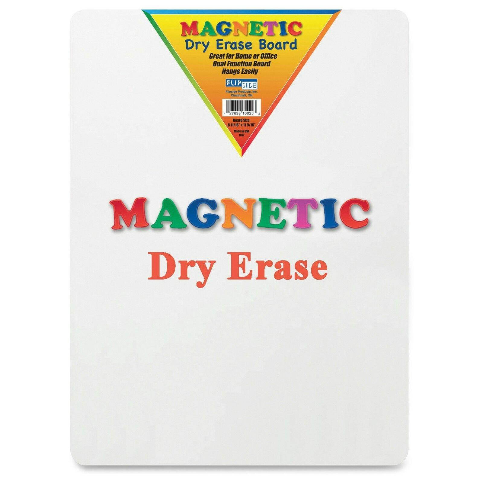 Flipside Magnetic Dry Erase Board - 9" [0.8 Ft] Width X 12" [1 Ft] Height -