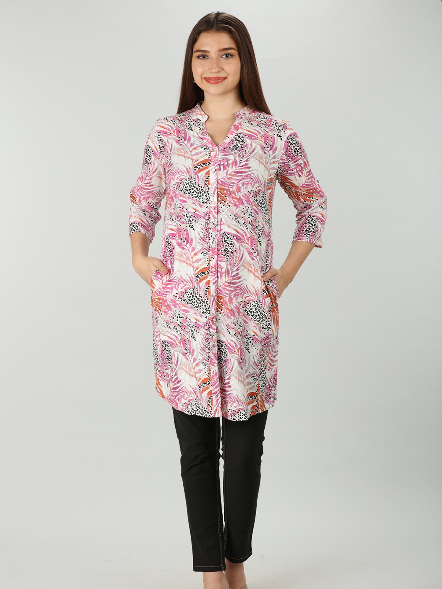 Mustard Multicolor Printed Shirt