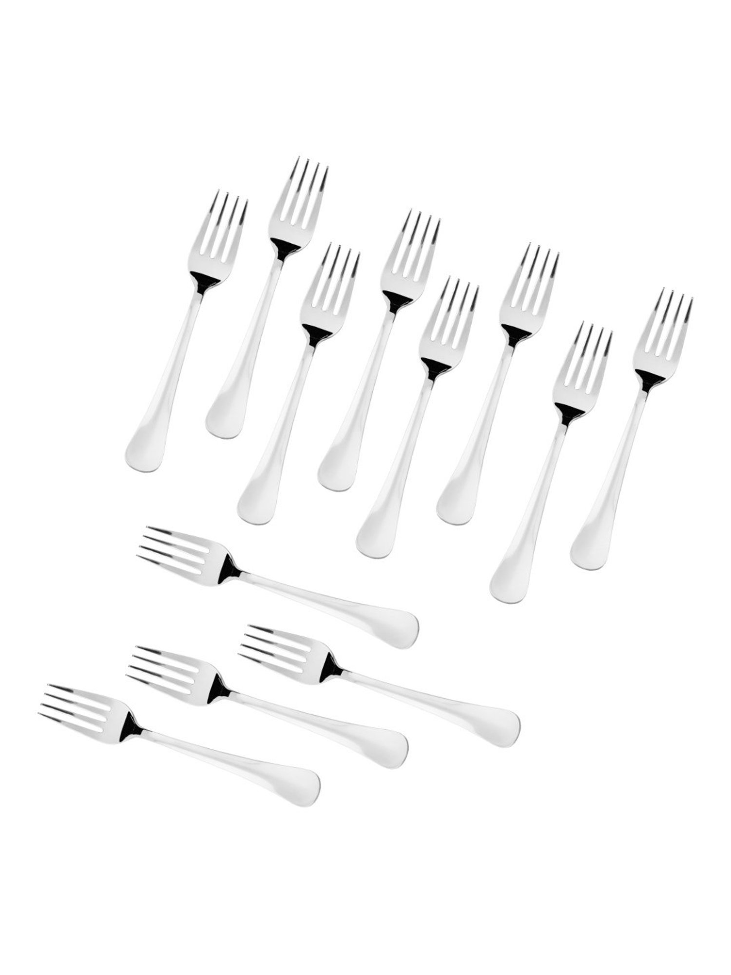 Sumeet Stainless Steel Premium Quality Baby / Medium Forks set of 12 Pc � (15.5cm L) (1.6mm Thick)
