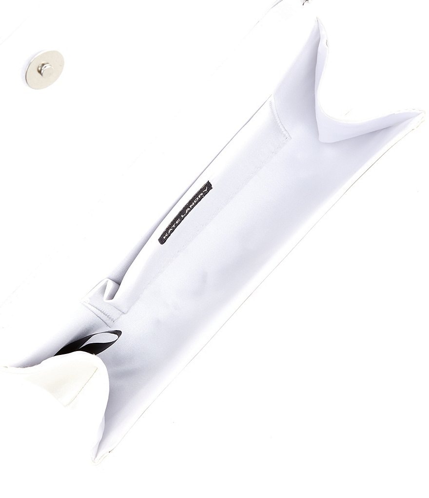 Kate Landry Satin Rhinestone Trim Clutch Bag