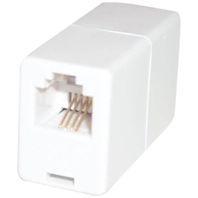 Black Point Products BT-13W White Modular In-Line Coupler, White
