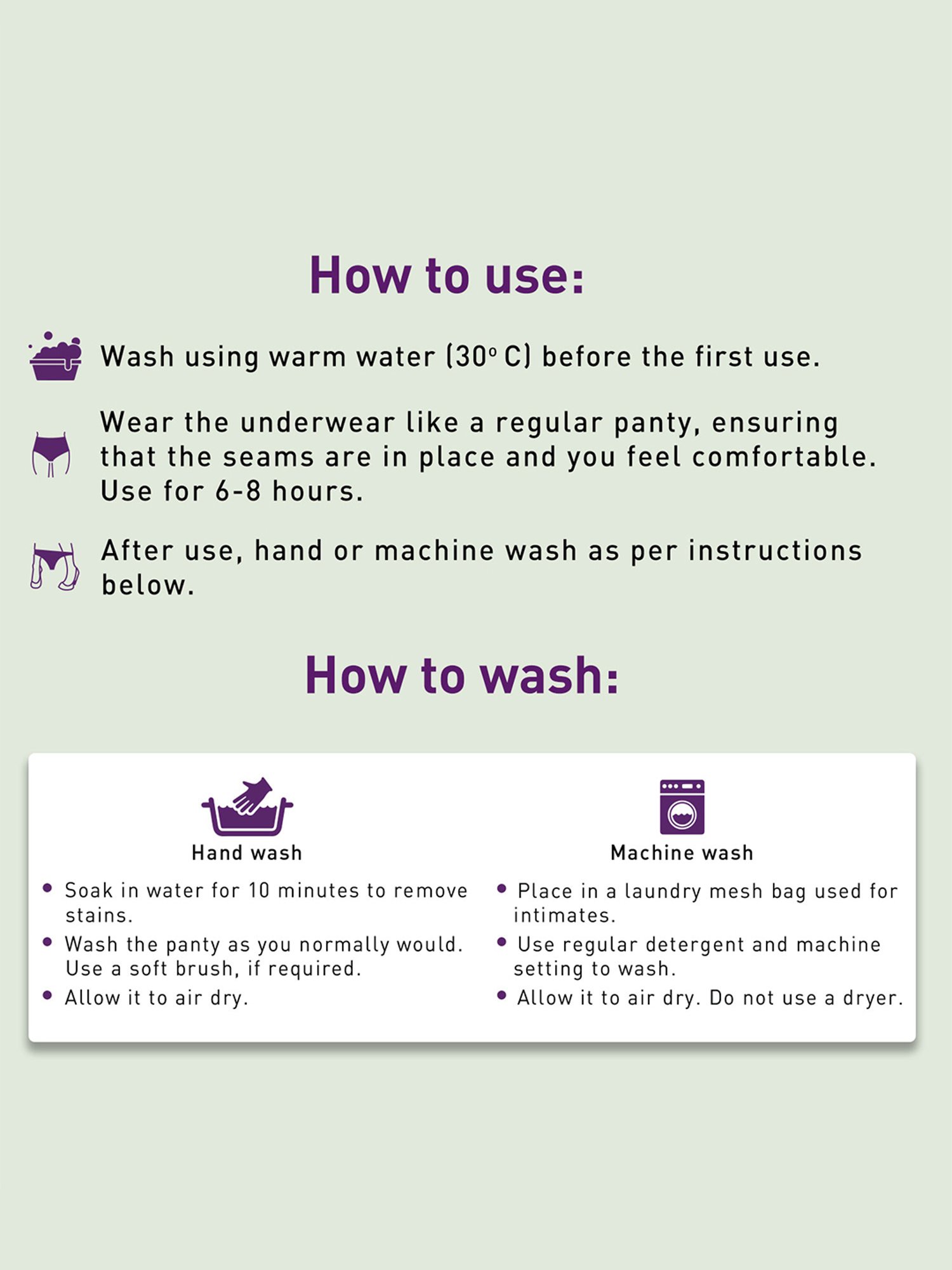 Sirona Reusable Period Panty - Medium