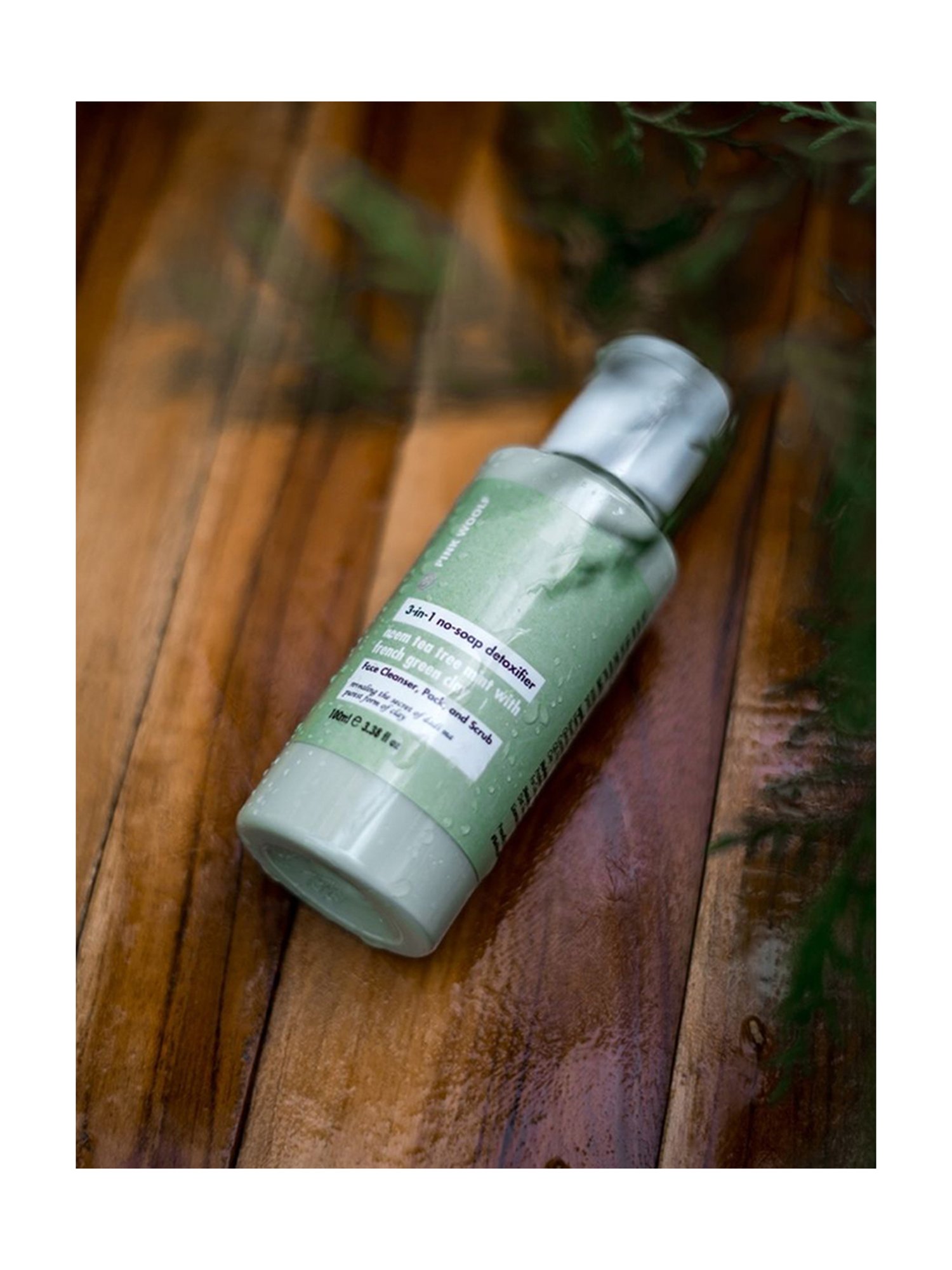 Pink Woolf Face Wash Neem Tea Tree French Green Clay - 100 ml