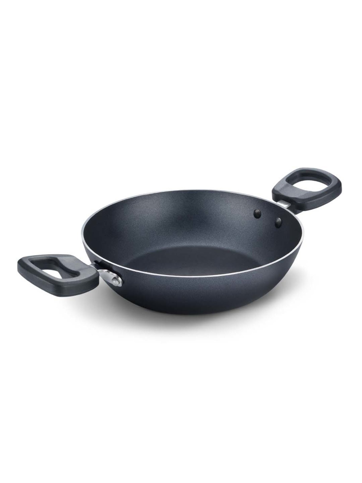 JUDGE Everyday Black Aluminium 22 cm Cookware Kadhai (1.6 L)
