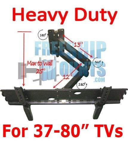 Impact Mounts HEAVY DUTY LONG ARM FULL MOTION MOUNT FOR TV SCREEN SIZES 32-80"