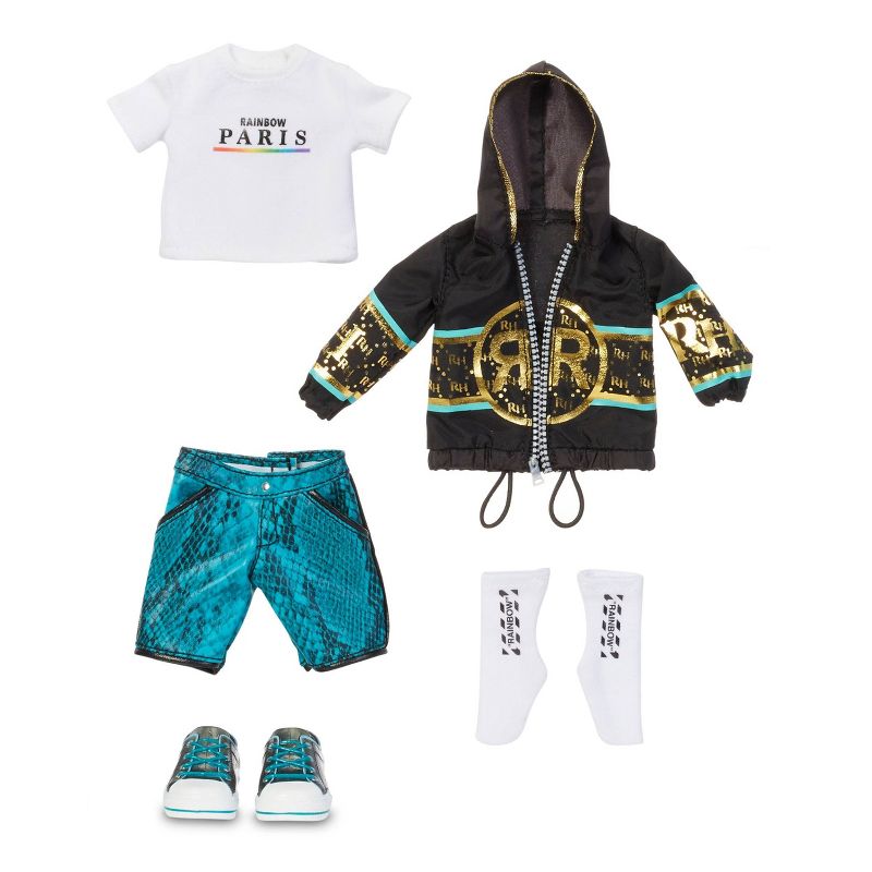 Rainbow High River Kendall – Teal Boy Fashion Doll with 2 Complete Mix & Match Outfits and Accessories