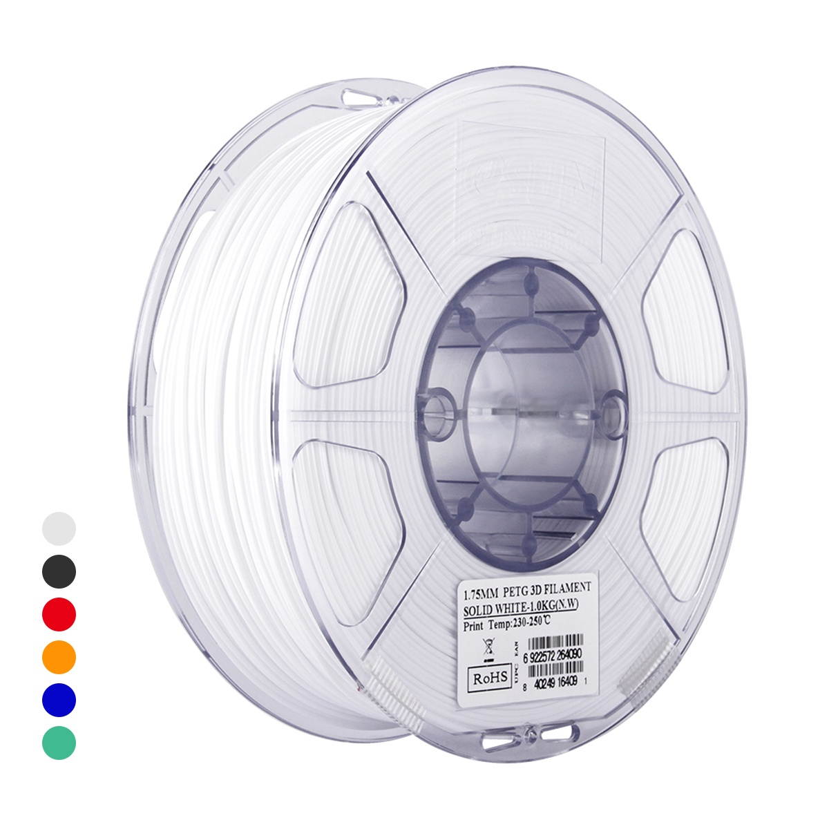 eSUN PETG 1.75mm 3D Printer Filament Printing Consumables Dimensional Accuracy: +/- 0.05mm 1kg(2.2lb) Spool Material Refills Solid Green
