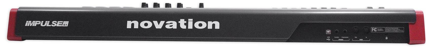 Novation IMPULSE 61-Key Ableton Live Keyboard Controller+Headphones+Speaker+Mic
