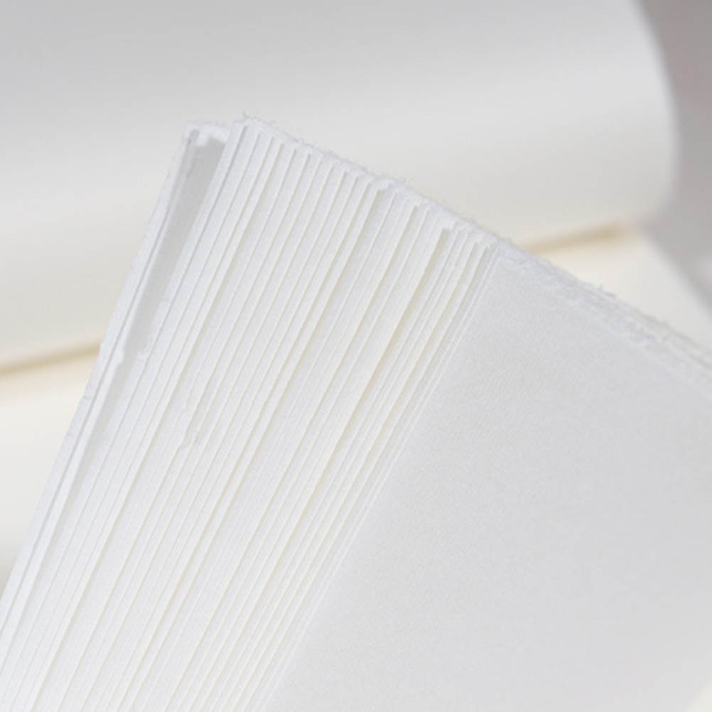 70pcs Chinese Art Paper Calligraphy Painting Semi-raw Semi-cookded Drawing Paper Ancient Paper Rice Paper (White)