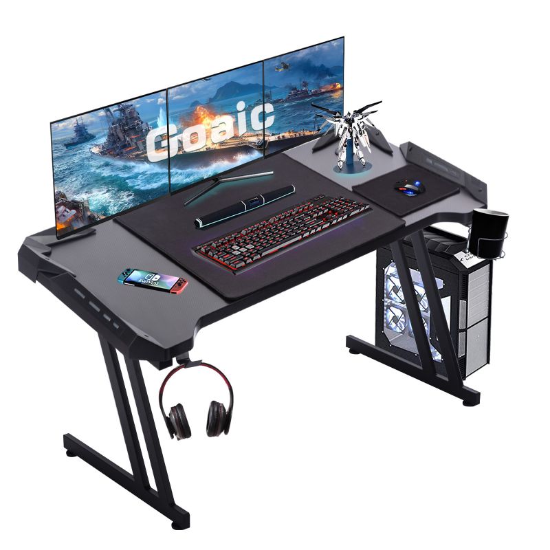 RESPAWN 3000 Gaming Computer Desk - Ergonomic Height Adjustable Gaming Desk, in Blue (RSP-3000-BLU)