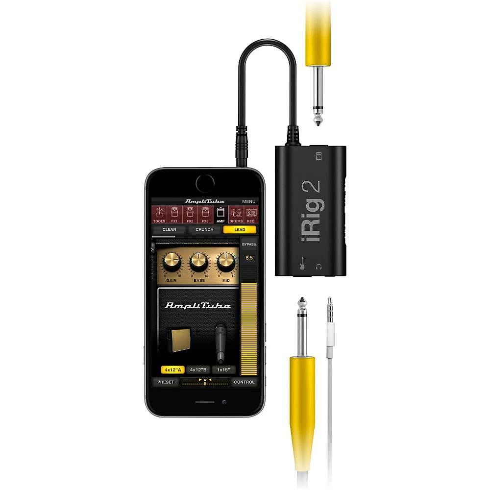 IK Multimedia iRig 2 Guitar Interface for iPhone, iPad, iPod Touch and Android