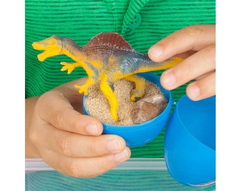 Dinosaur Dig Sensory Bin - Creativity for Kids
