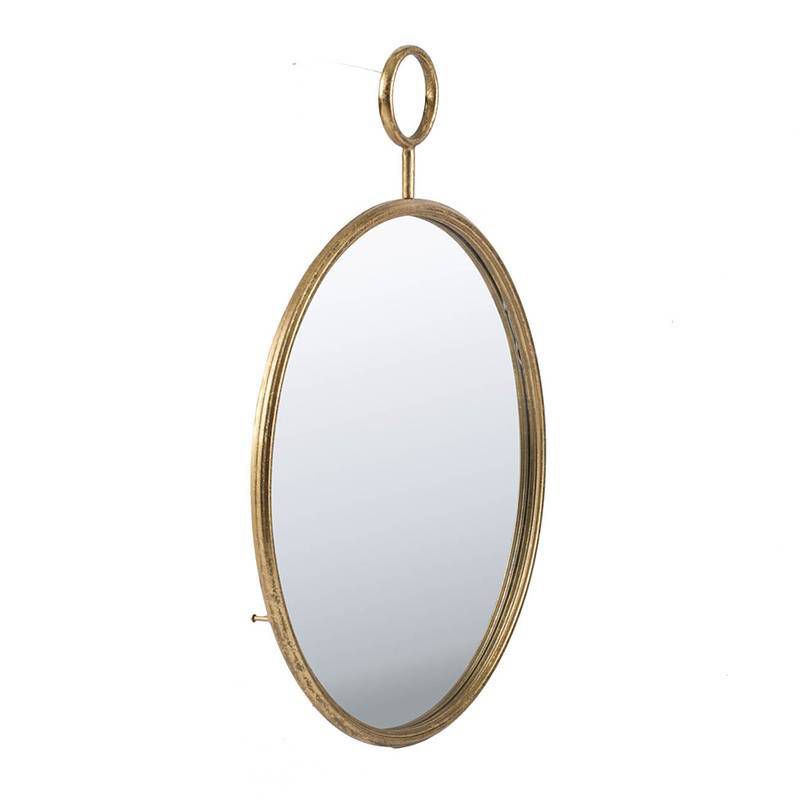 26" Framed Mirror Wall Decor Gold - A&B Home