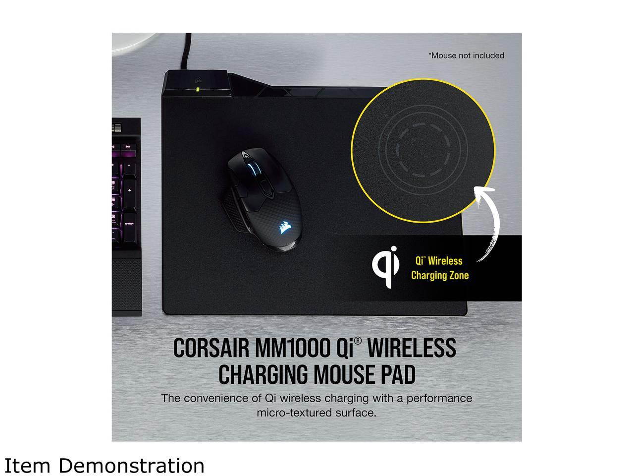 Corsair Gaming MM1000 Qi Wireless Charging Mouse Pad