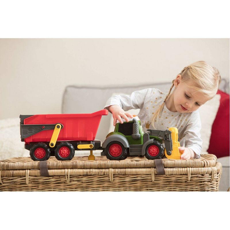 Dickie Toys Happy Fendt 25" Farm Truck and Trailer