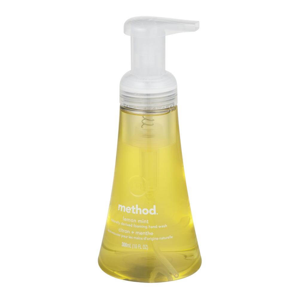 Method 11621 Foaming Hand Wash, Lemon Mint Foaming, 10 oz Pump Dispenser, 1Each
