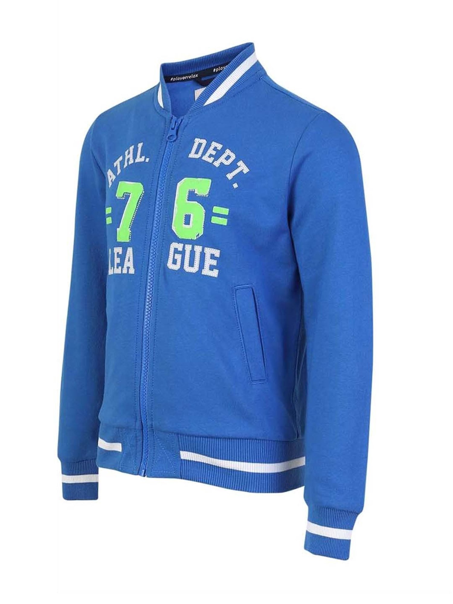 Kate & Oscar Kids Red Printed Full Sleeves Jacket