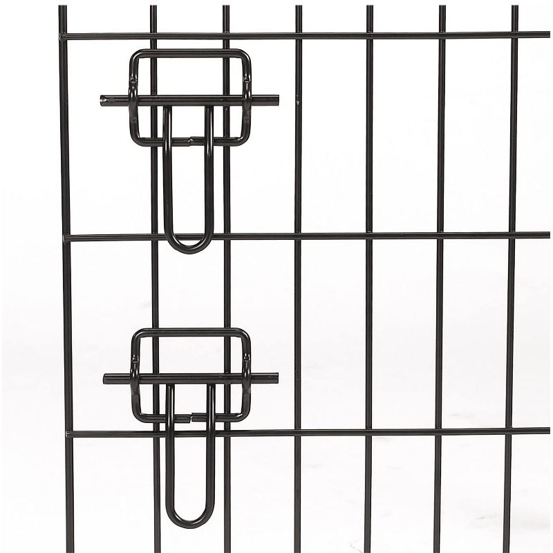 ProSelect Easy Crate XL Collapsible Wire Kennel for Large Dogs and Pets with Removable Tray and Crate Divider, Black