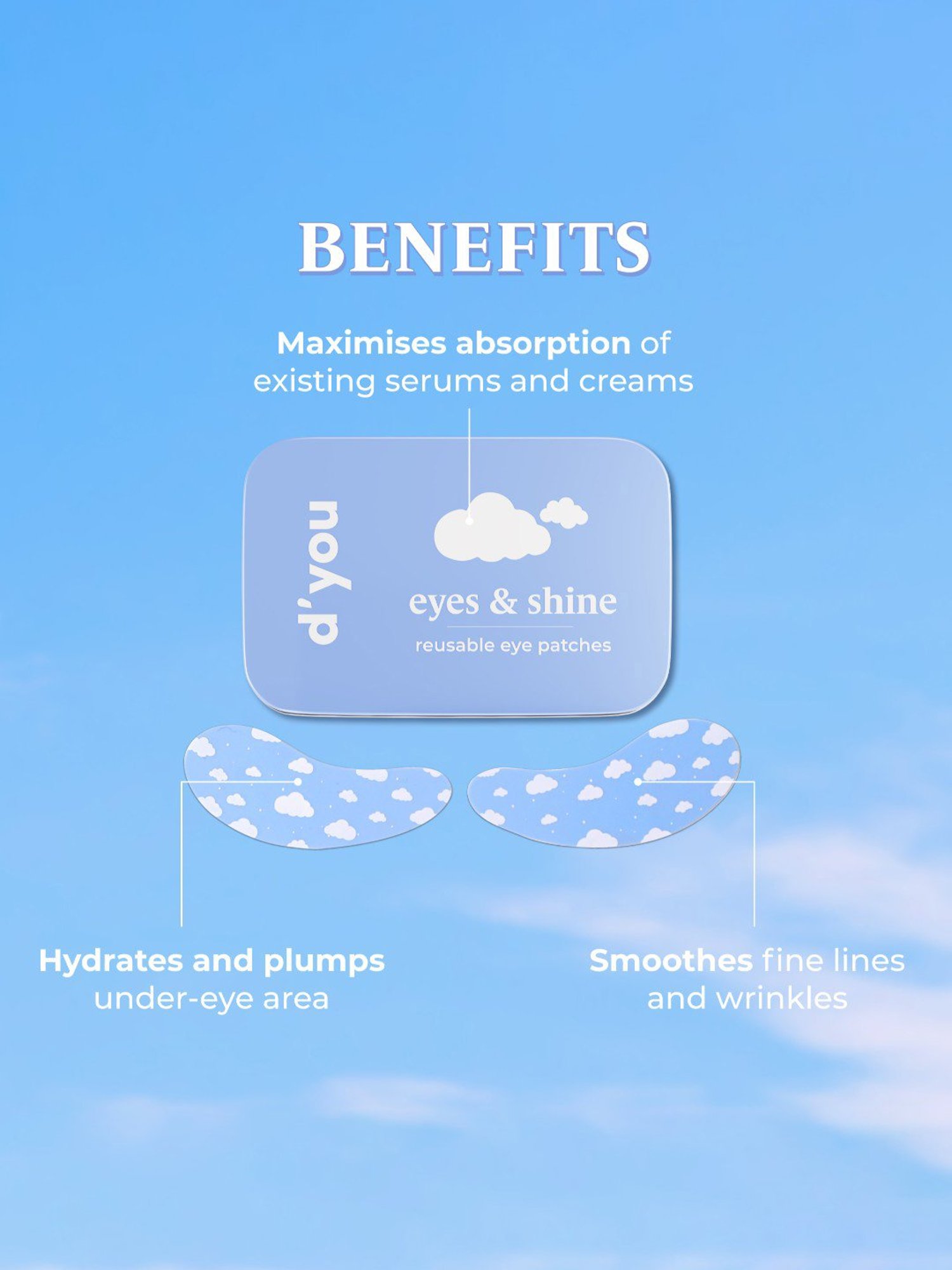D'You Eyes & Shine Eye Patches - 2 Pieces