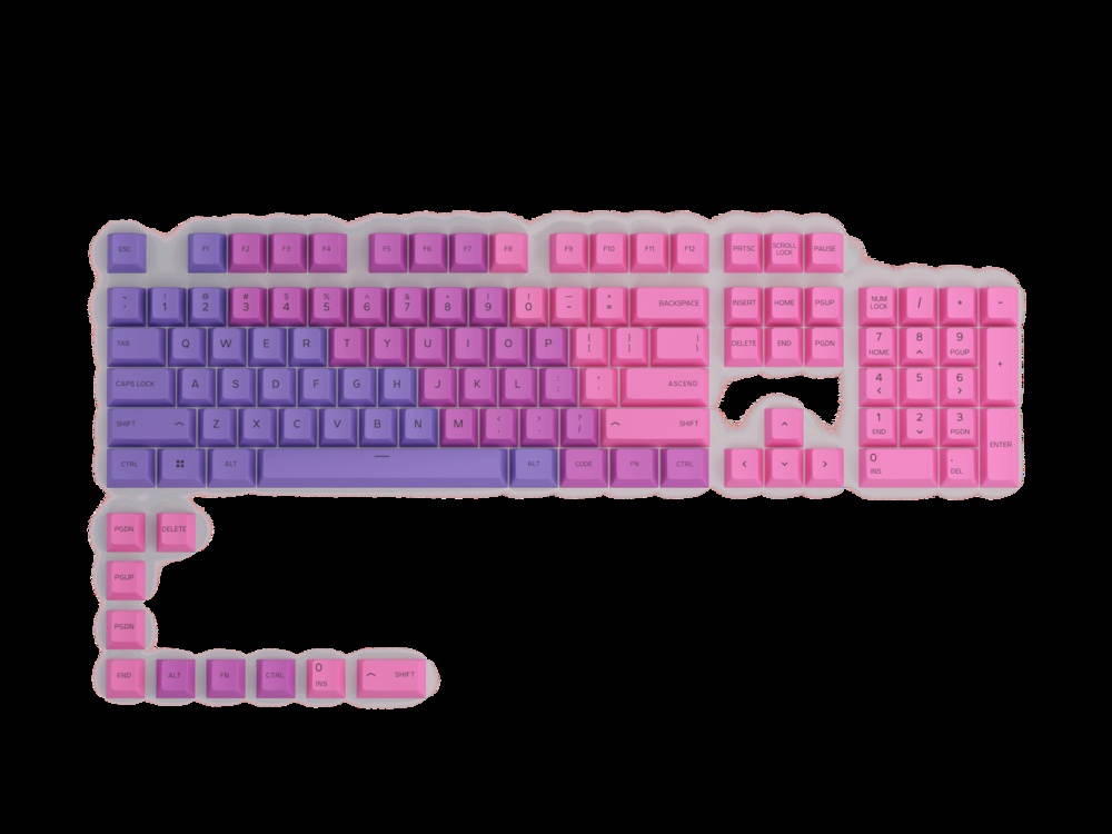 Glorious GPBT Keycaps, Gorgeous cherry-profile keycaps,super-durable PBT plastic,in a variety of vibrant colorways-Pastel