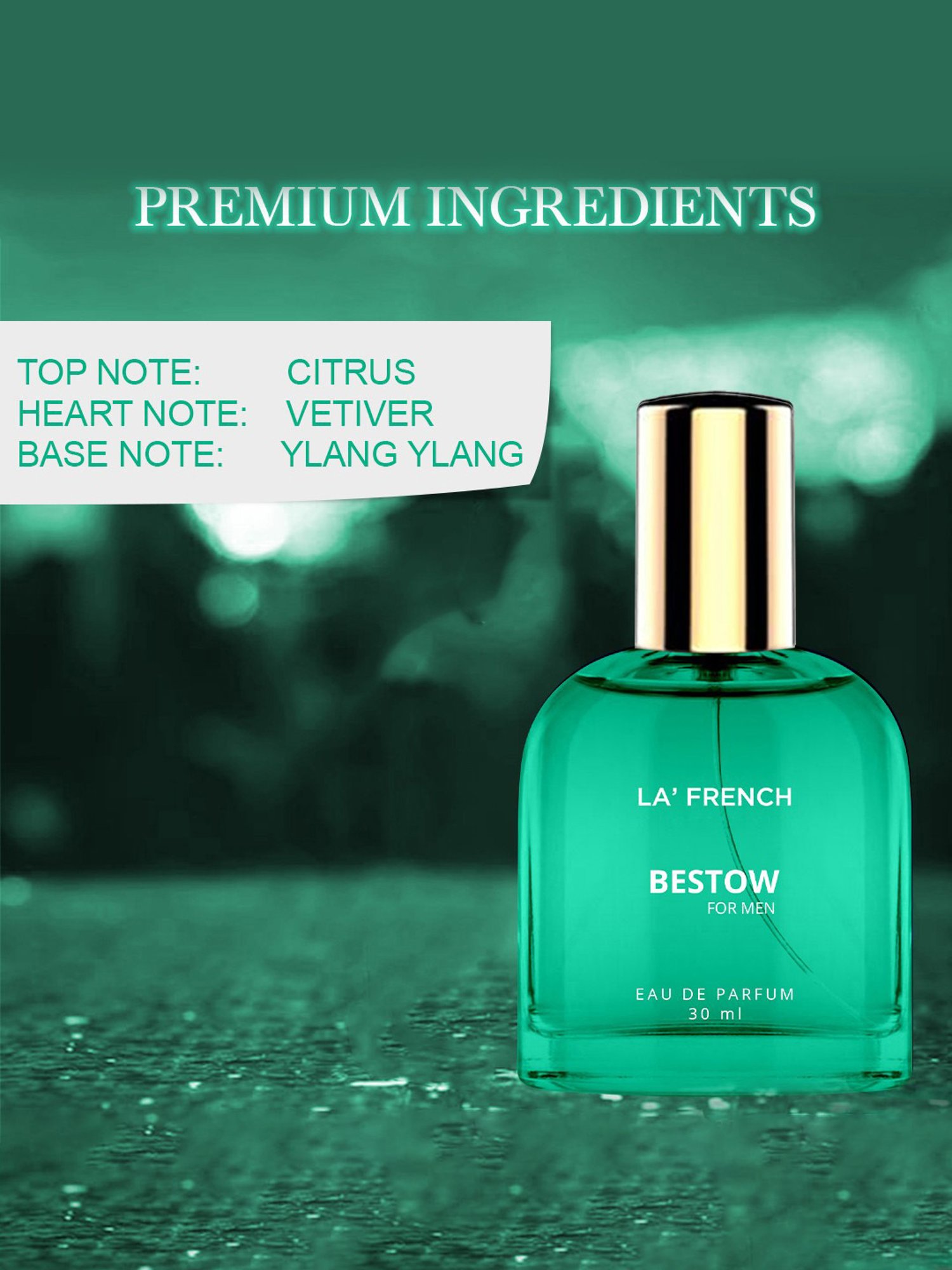 La'french Bestow Eau de Parfum for Men - 30 ml