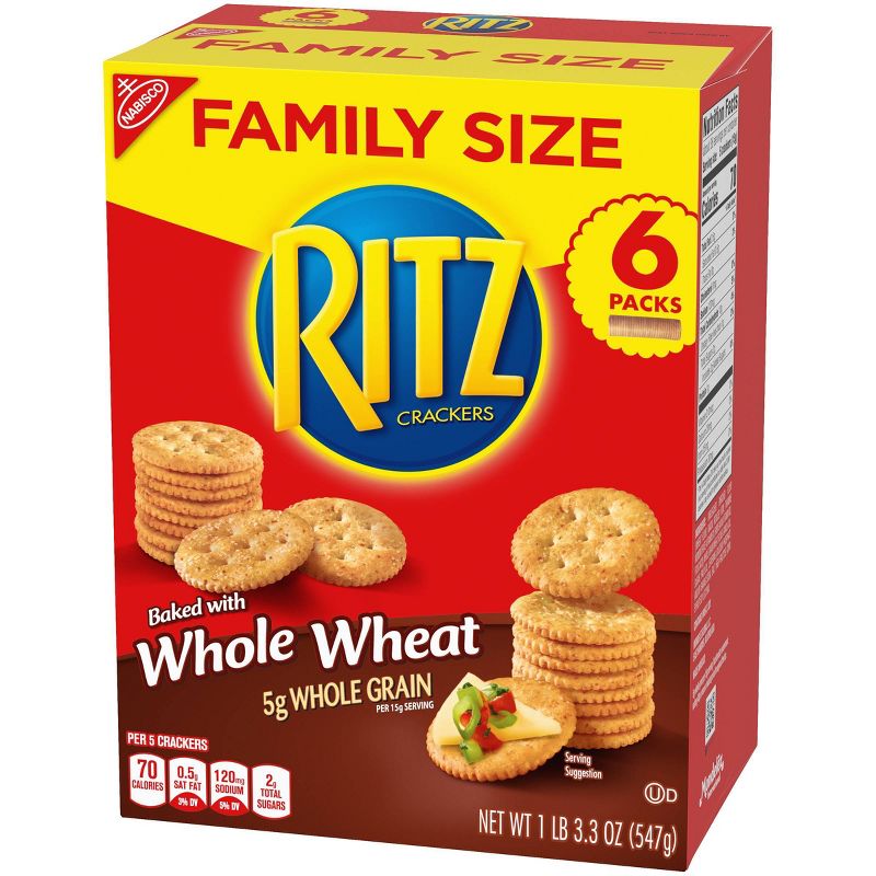Ritz Whole Wheat Family Size Crackers - 19.3oz