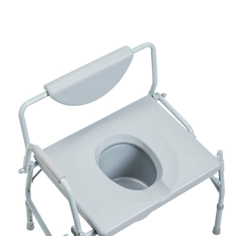 Drive Medical Bariatric Drop Arm Bedside Commode Chair