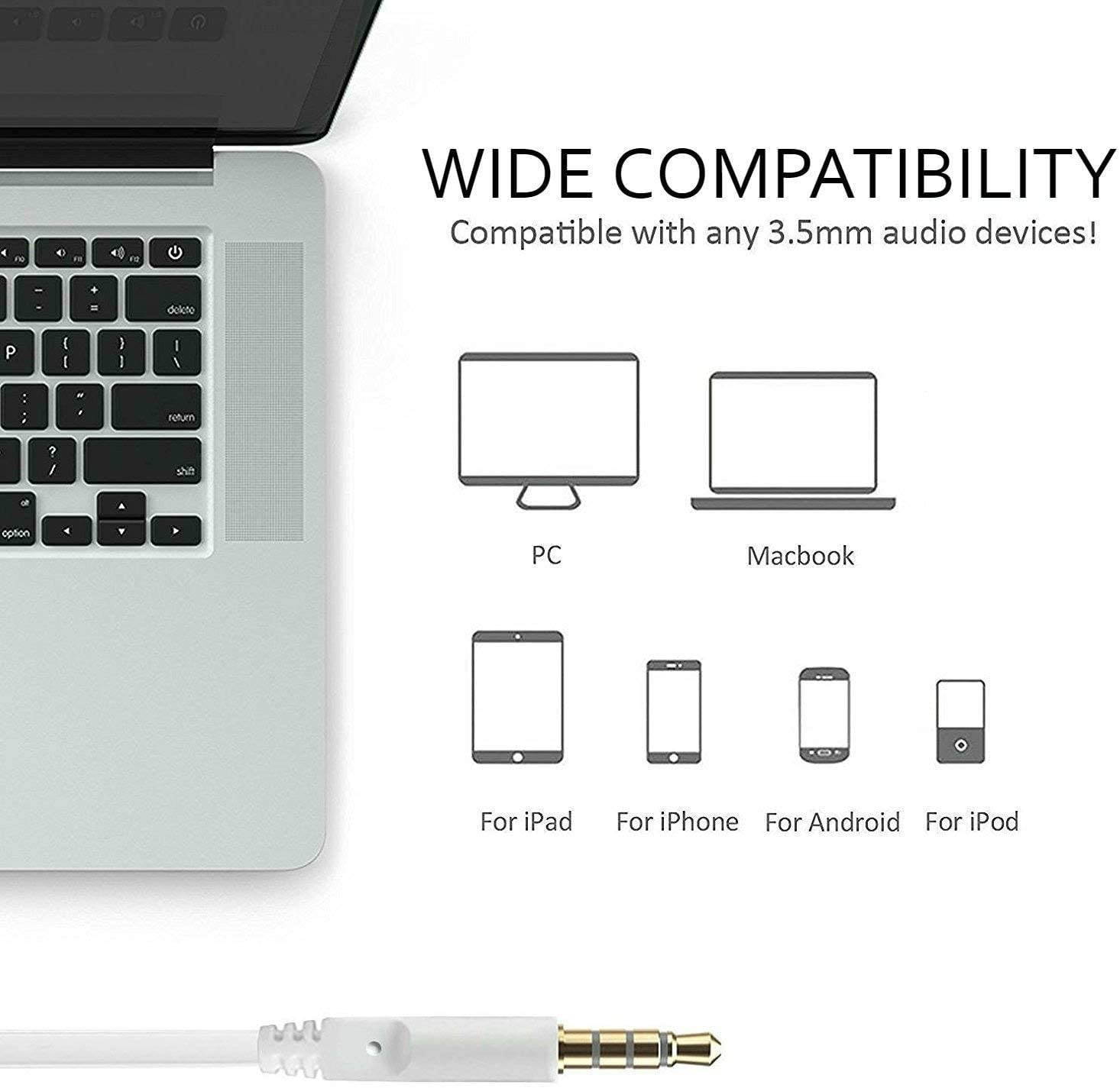 ERTDDE Wired Earphones Stereo Sound in-Ear Earbuds with 3.5mm Headphones Plug Microphone Volume Control for Sports Workout Compatible with Cell Phones Tablets Laptops (2 Pack)