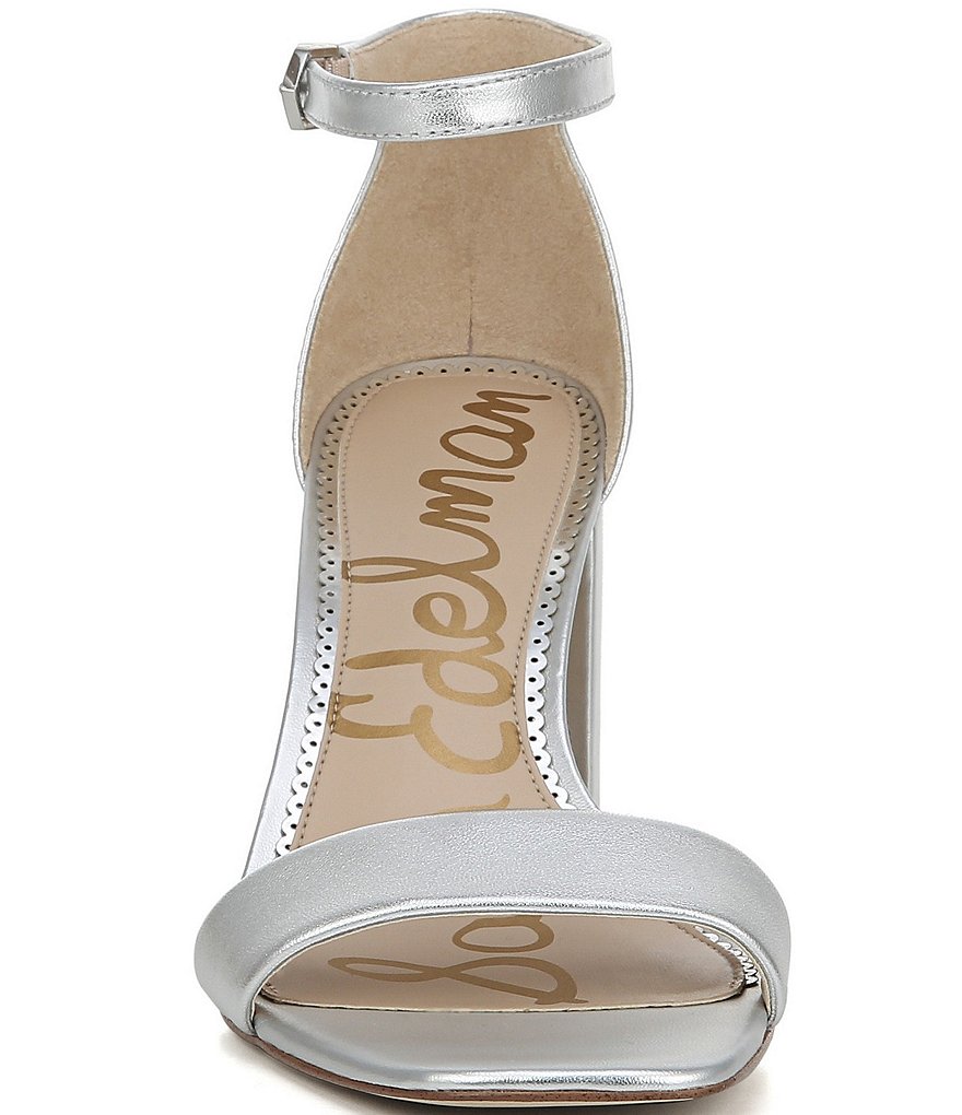 Sam Edelman Daniella Leather Block Heel Square Toe Dress Sandals