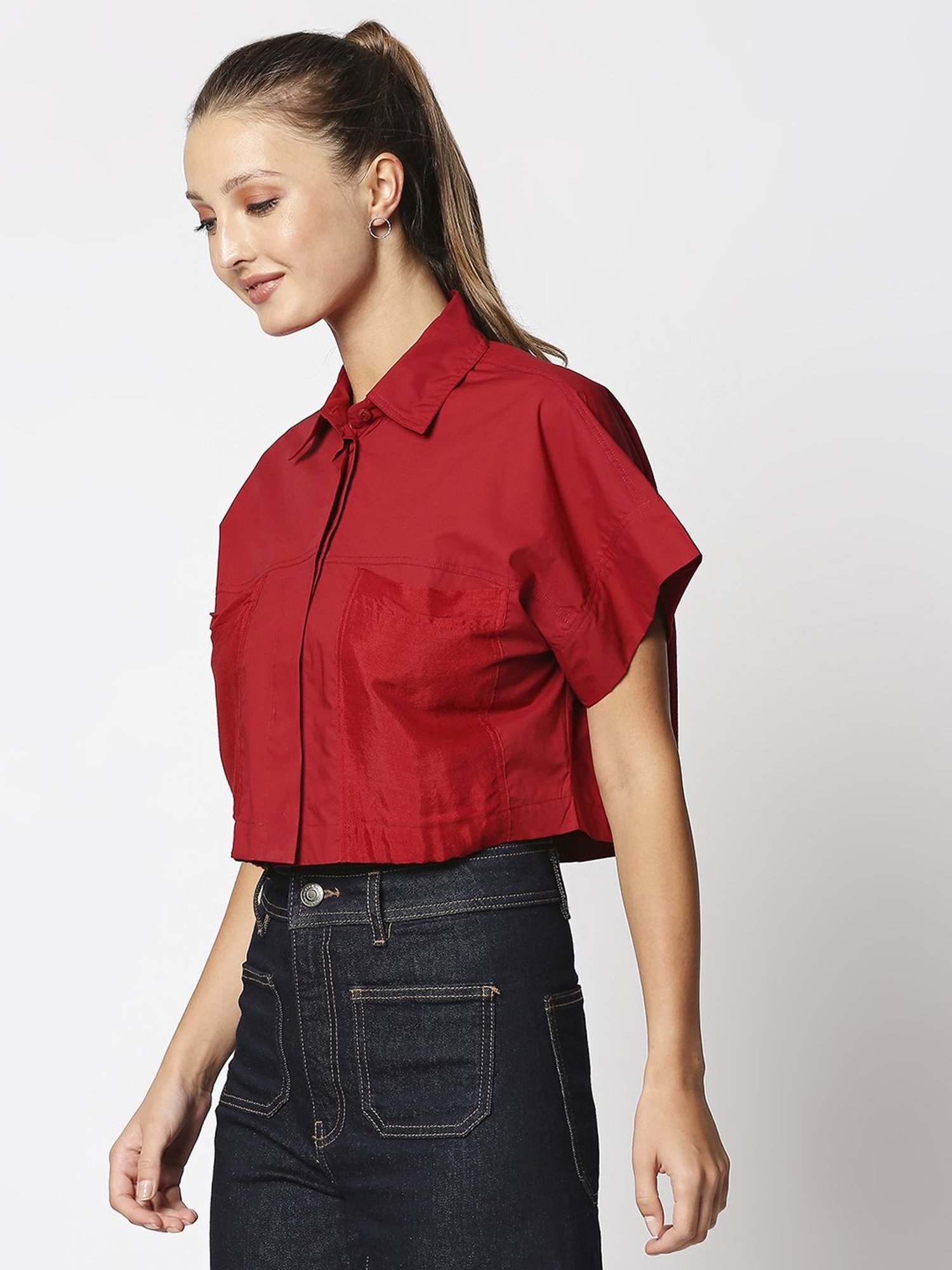 Remanika Red Pure Cotton Shirt