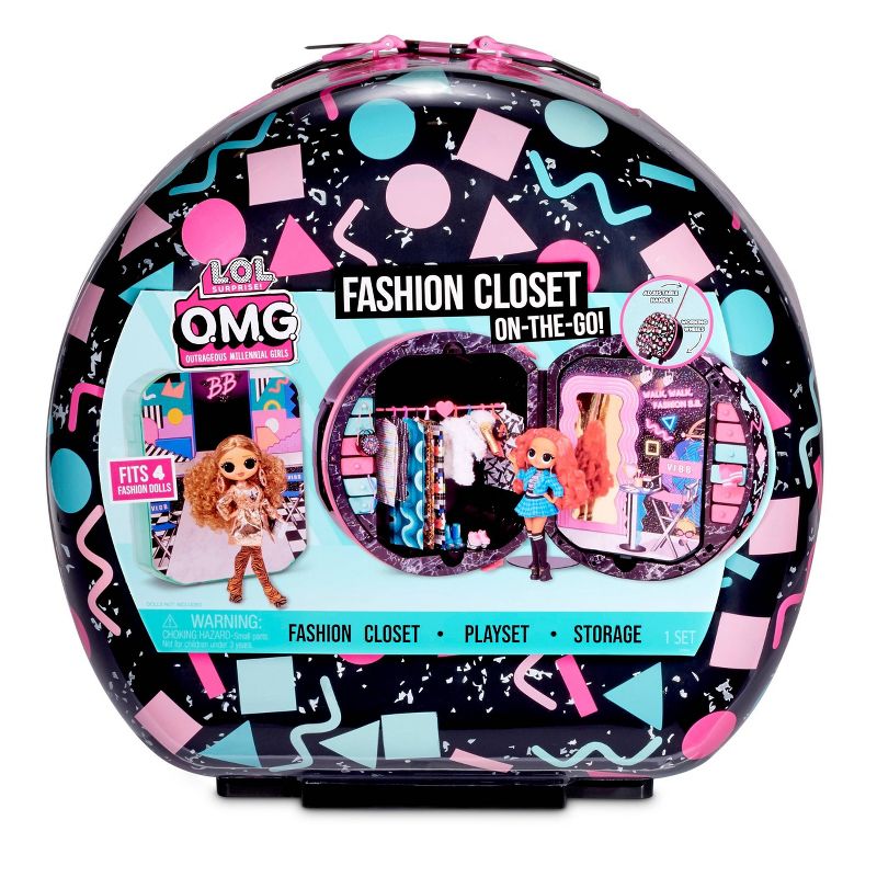 L.O.L. Surprise! O.M.G. Fashion Closet On-the-Go Rolling Storage Playset