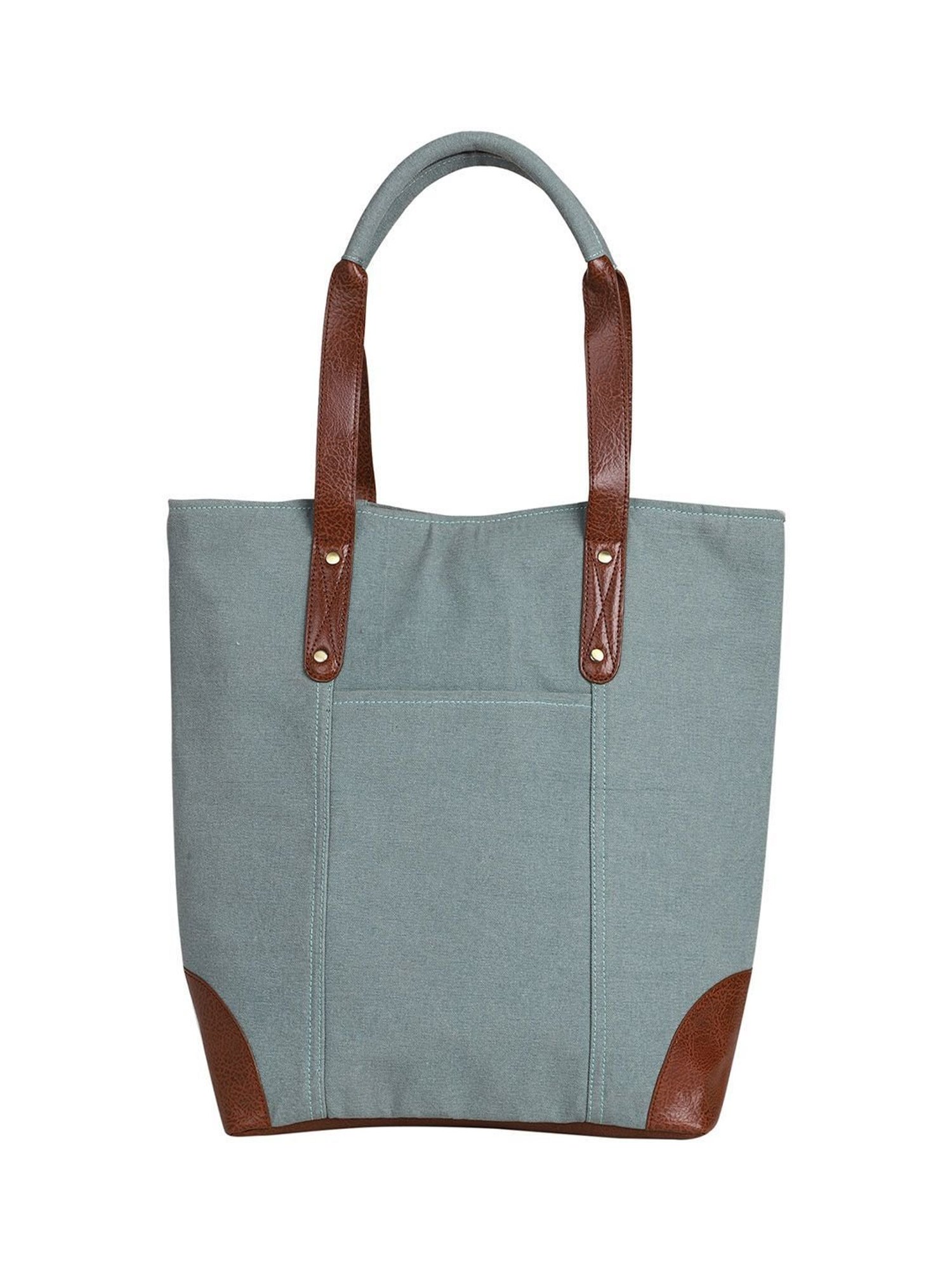 Mona B Sky Blue Large Tote Bag