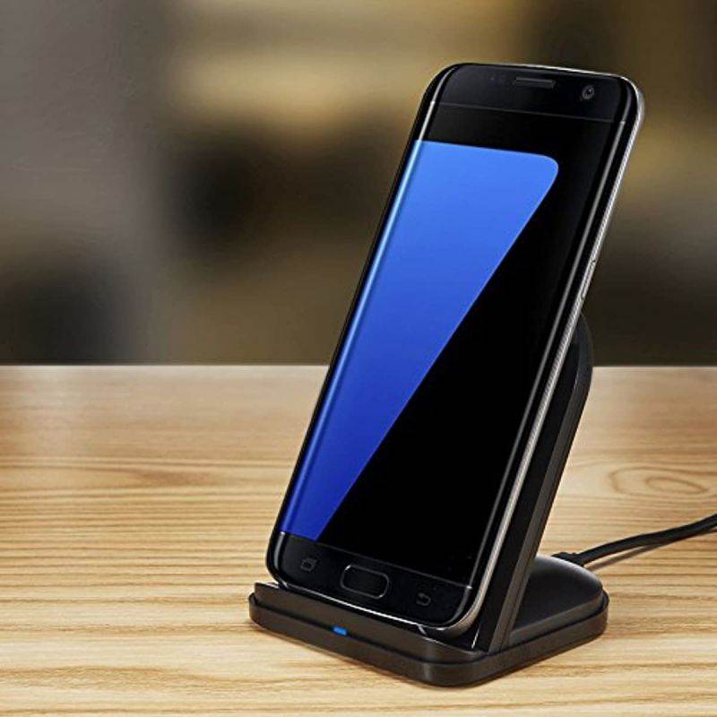 RNDs Fast Wireless Charging Stand for Apple iPhone (11, 11 Pro, 11 Pro Max, XS, XS Max, XR, X, 8, 8 Plus) (AC Adapter NOT Included) (Black)