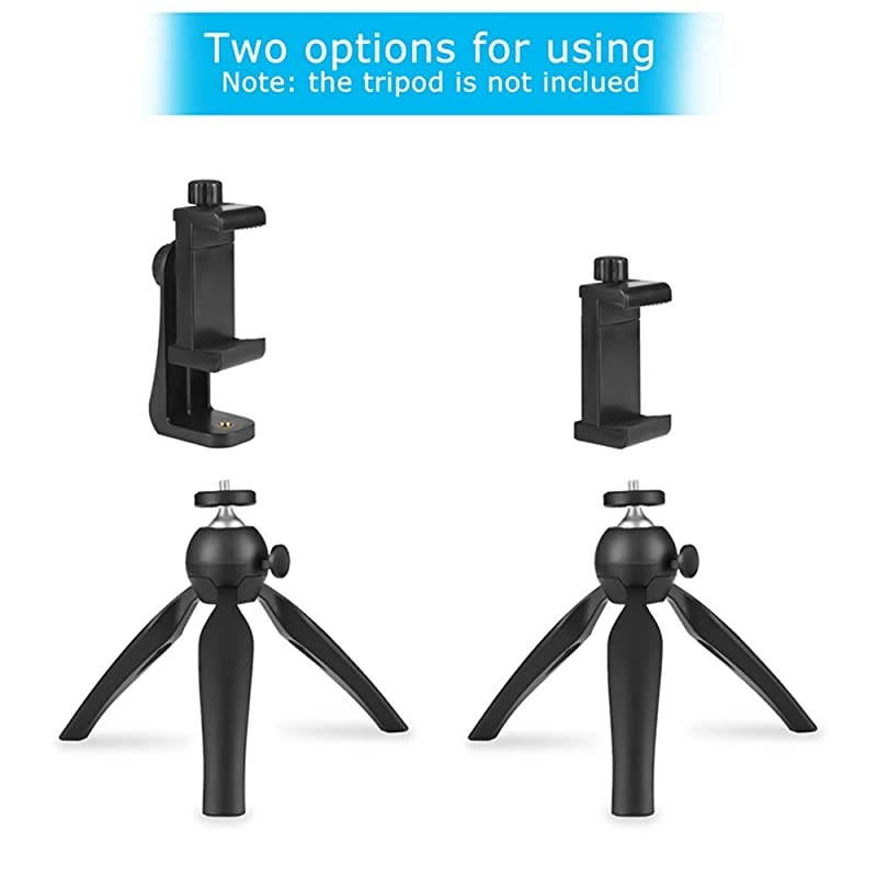Tripod Mount Adapter with Camera Remote and Wrist Strap, Universal Cell Tripod Mount Holder, Swivel Design, Compatible with i, Samsung, Selfie Monopod, for Taking Photos and Videos