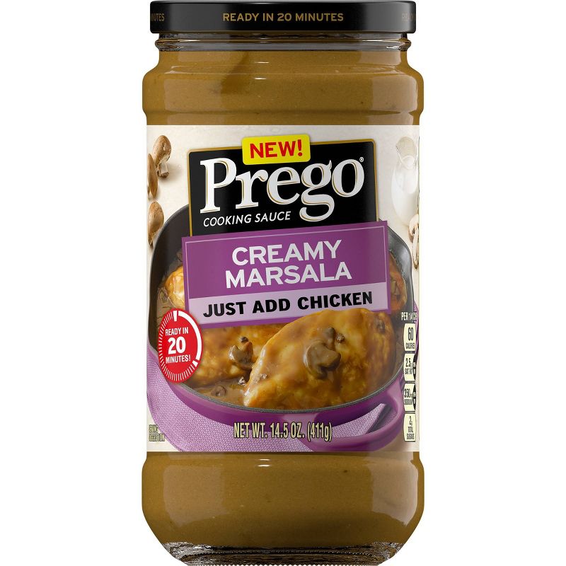 Prego Cooking Sauce Cream Marsala - 14.5oz