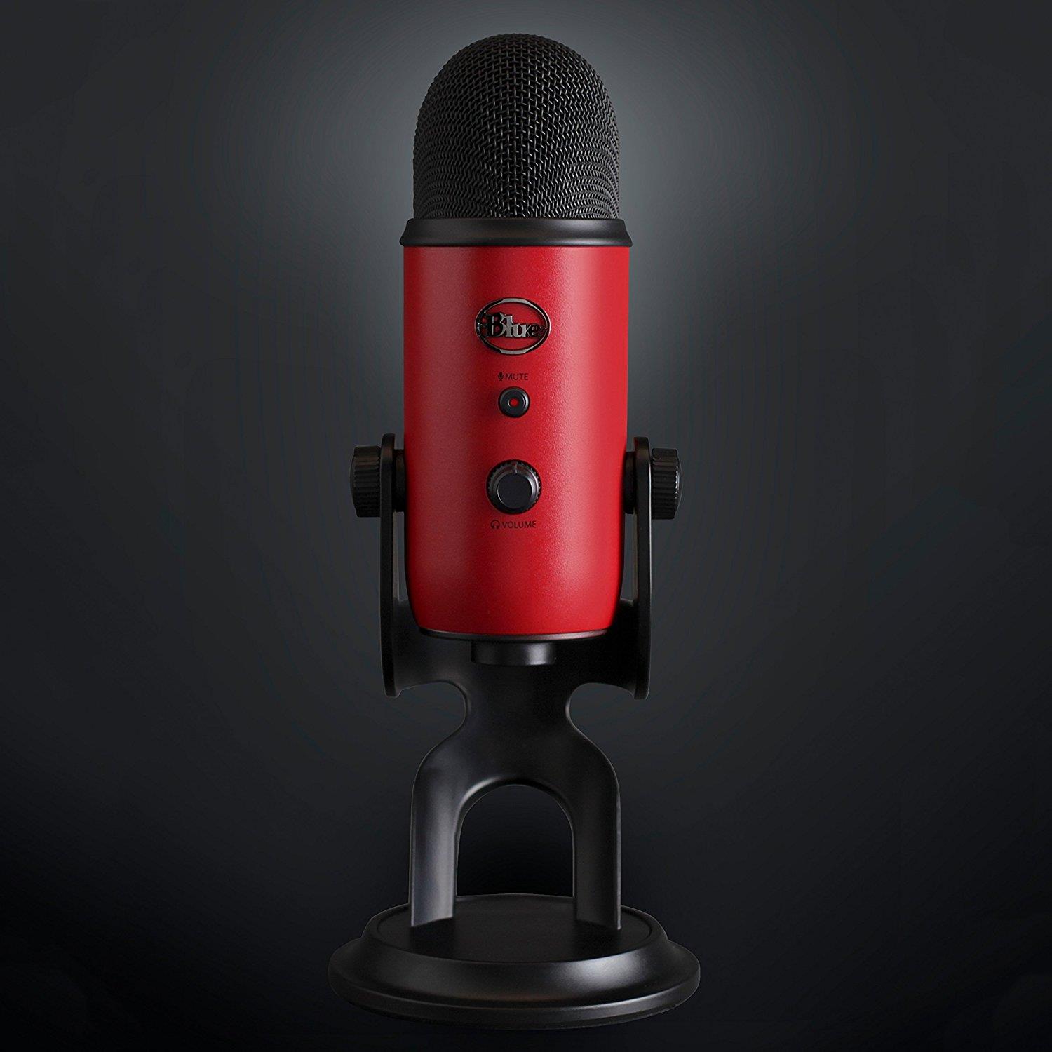 Blue Yeti USB Microphone (Satin Red)