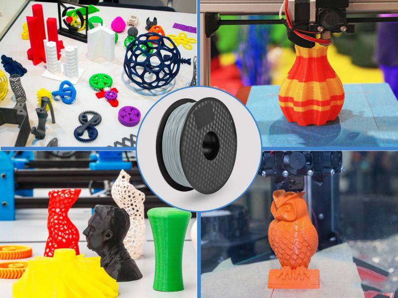 PLA 3D Printer Filament ,1.75mm with Dimensional Accuracy +/- 0.03mm,1 kg Spool,(2.2lbs),Fit Most 3D FDM Printer