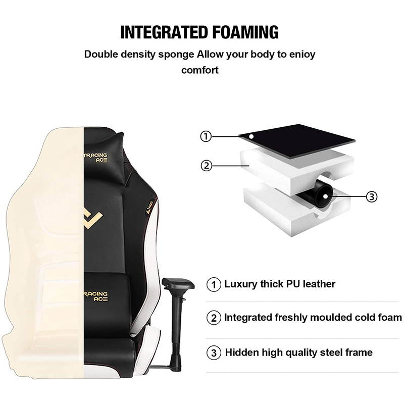 GTRACING Premium Gaming Chair Big and Tall 350lb, Ergonomic Computer Chair with Recliner, Swivel, Tilt, 4D Armrests, High Backrest, Rocker Seat Height Adjustment Mechanisms