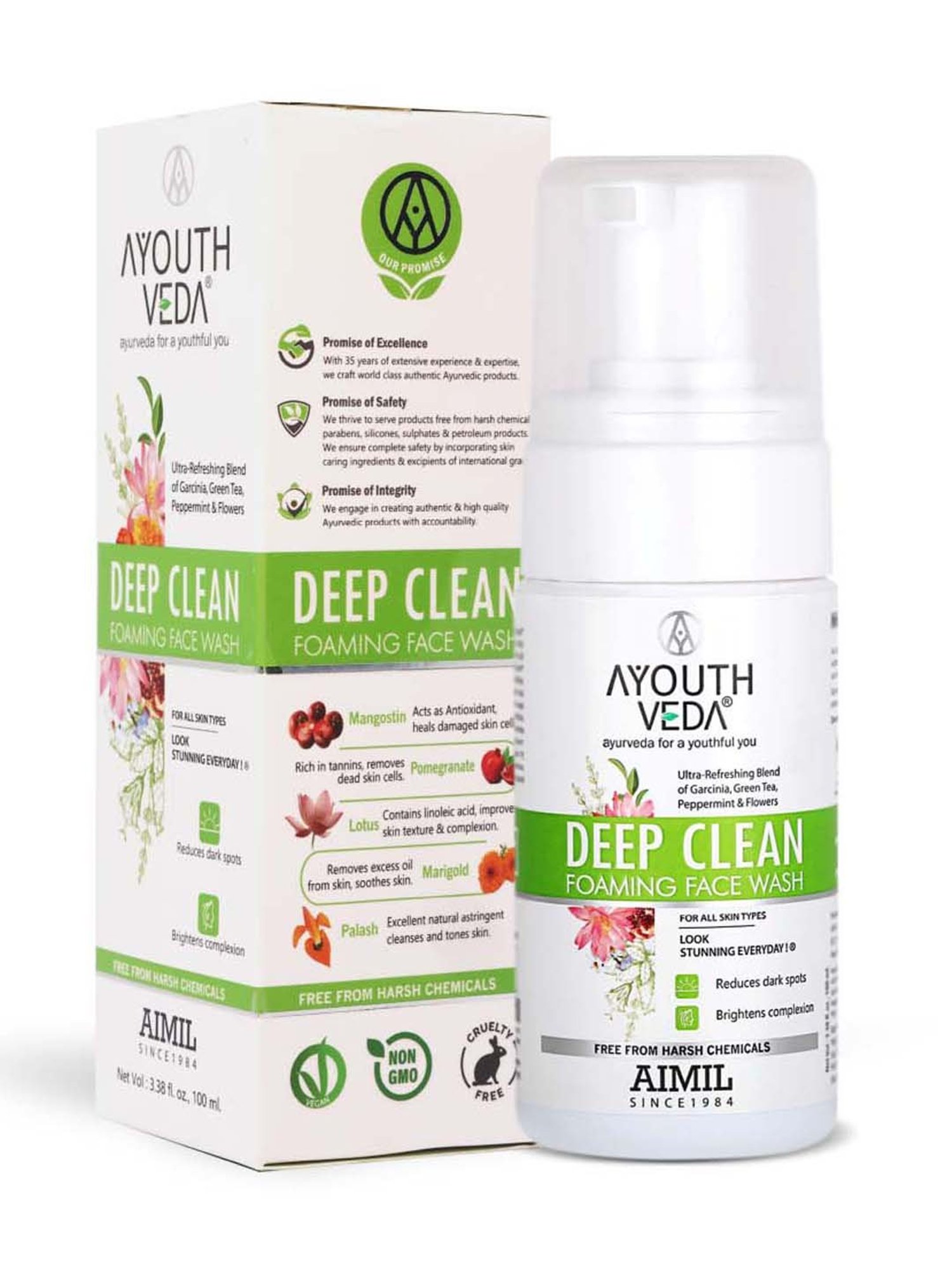 AyouthVeda Deep Clean Foaming Face Wash - 100 ml