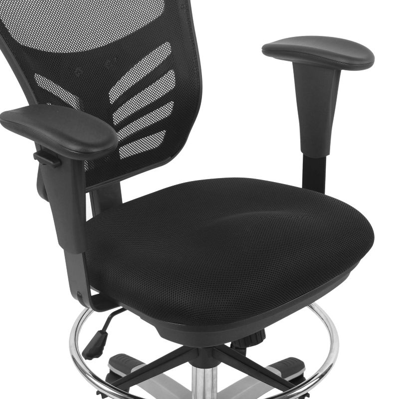 Mission Drafting Chair Black - Poly & Bark