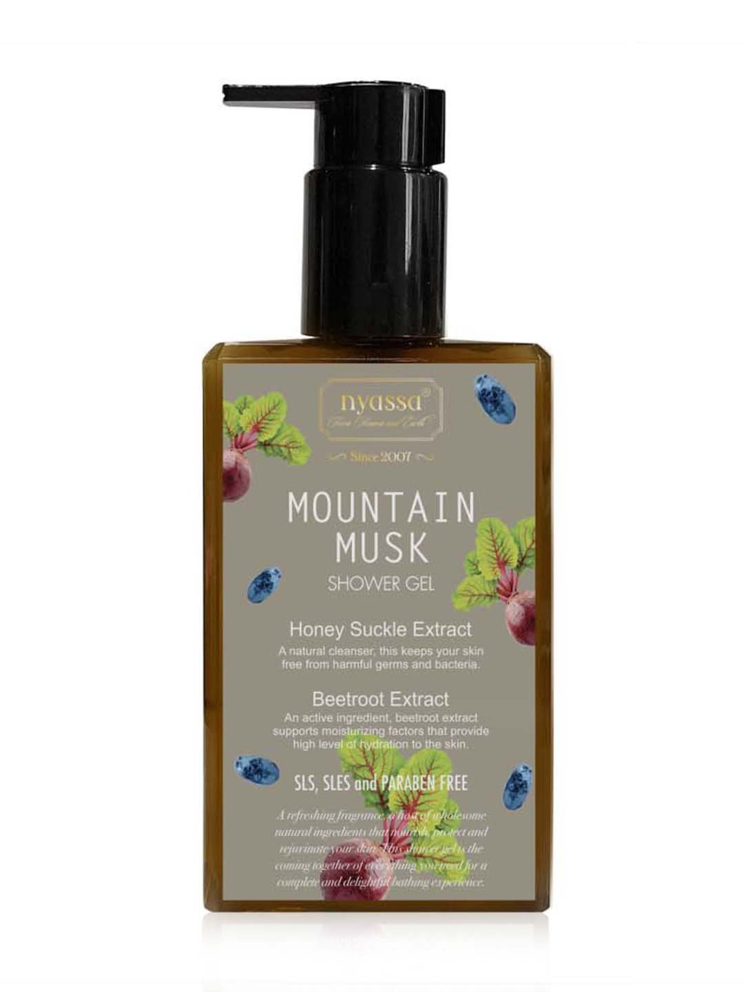 Nyassa Invigorating Mountain Musk Shower Gel - 215 ml