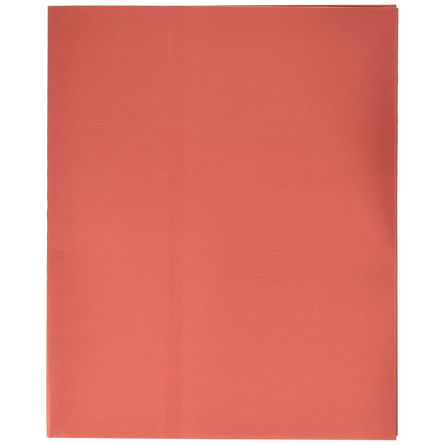 School Smart Smooth 2 Pocket Folder, Assorted Colors, Pack of 25