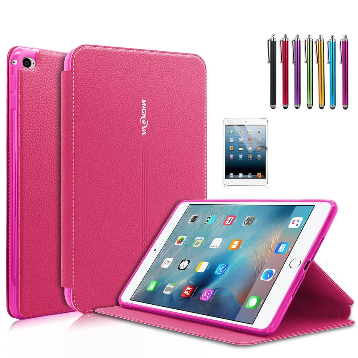 Mignova iPad Mini 4 Case - Ultra Slim Lightweight Smart Stand Cover Case With Auto Wake / Sleep for Apple iPad Mini 4