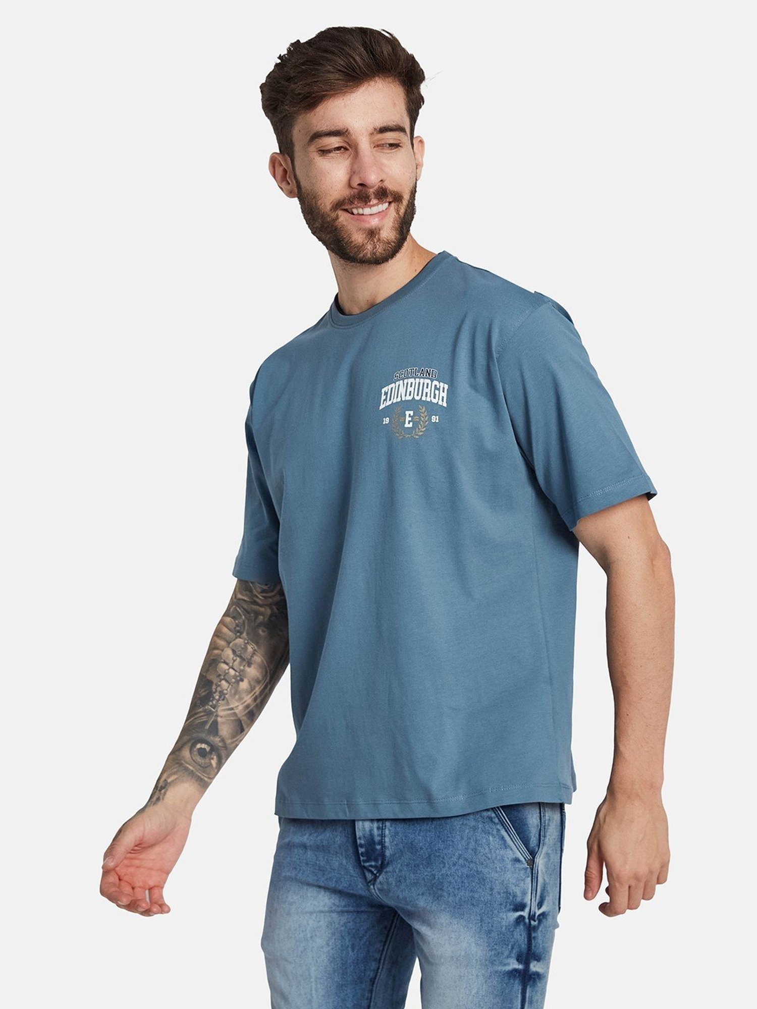 Octave Nile Regular Fit Printed T-Shirt