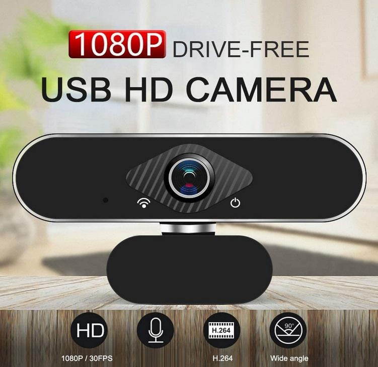 BEESCLOVER HD 1080P Computer Camera HD Webcam USB2.0 Computer Webcam Built-in Microphone