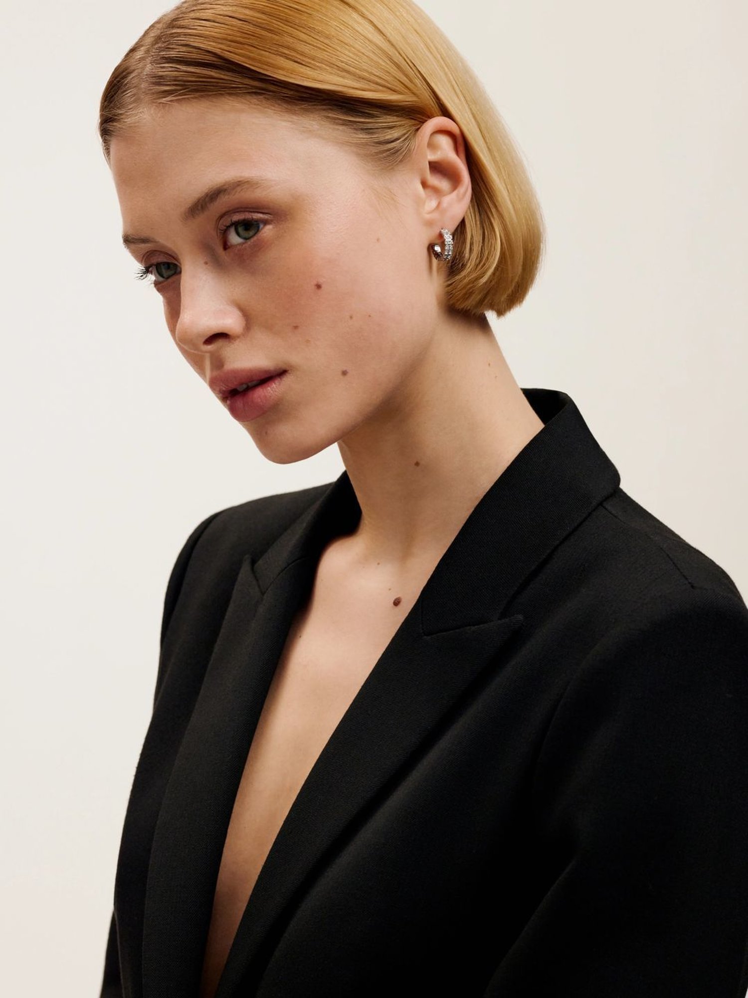 Ted Baker MELLRIE: Small Double Crystal Hoop Earrings