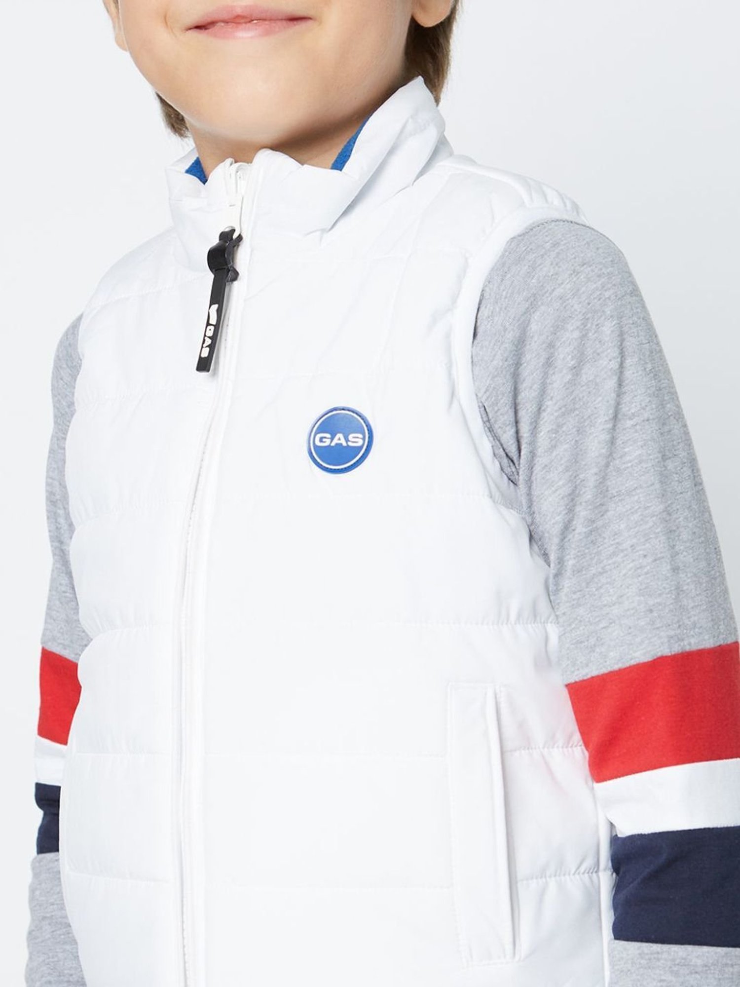 GAS Kids White Regular Fit Jacket
